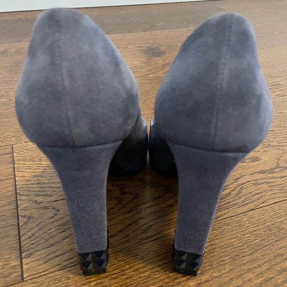 Le Silla blue suede open-toe heels - Picture 4 of 7